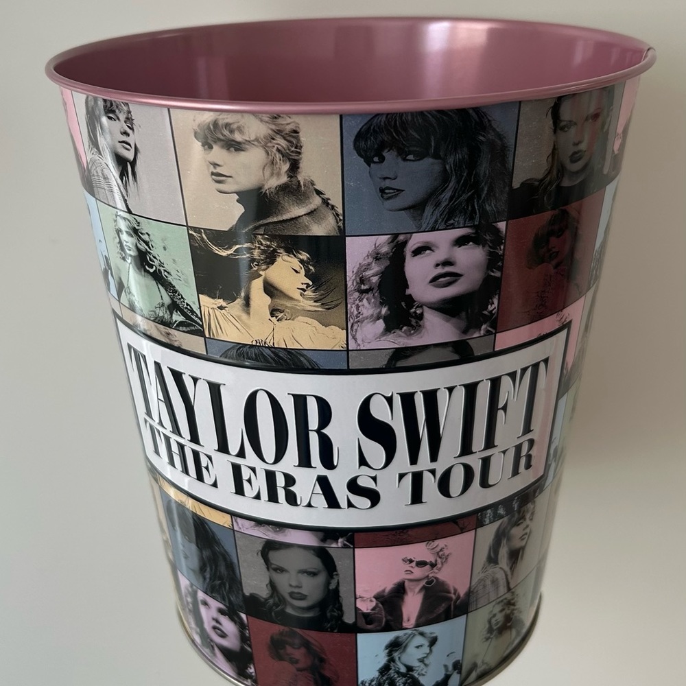 Taylor Swift Pink Tin Popcorn Bucket - Brand New AMC EXCLUSIVE ERAS TOUR MERCH